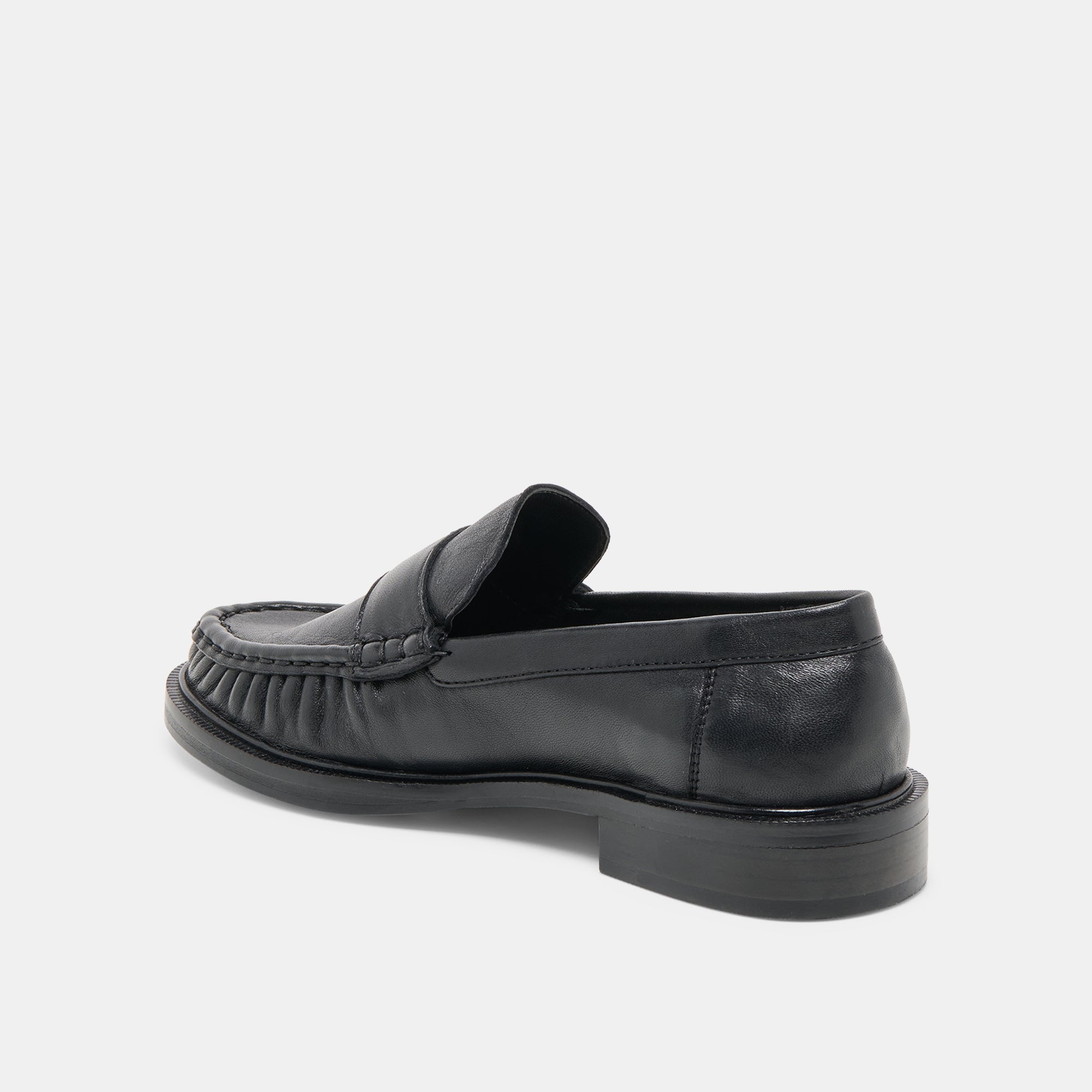 Bodi Black Leather Loafers | Women Dolce Vita