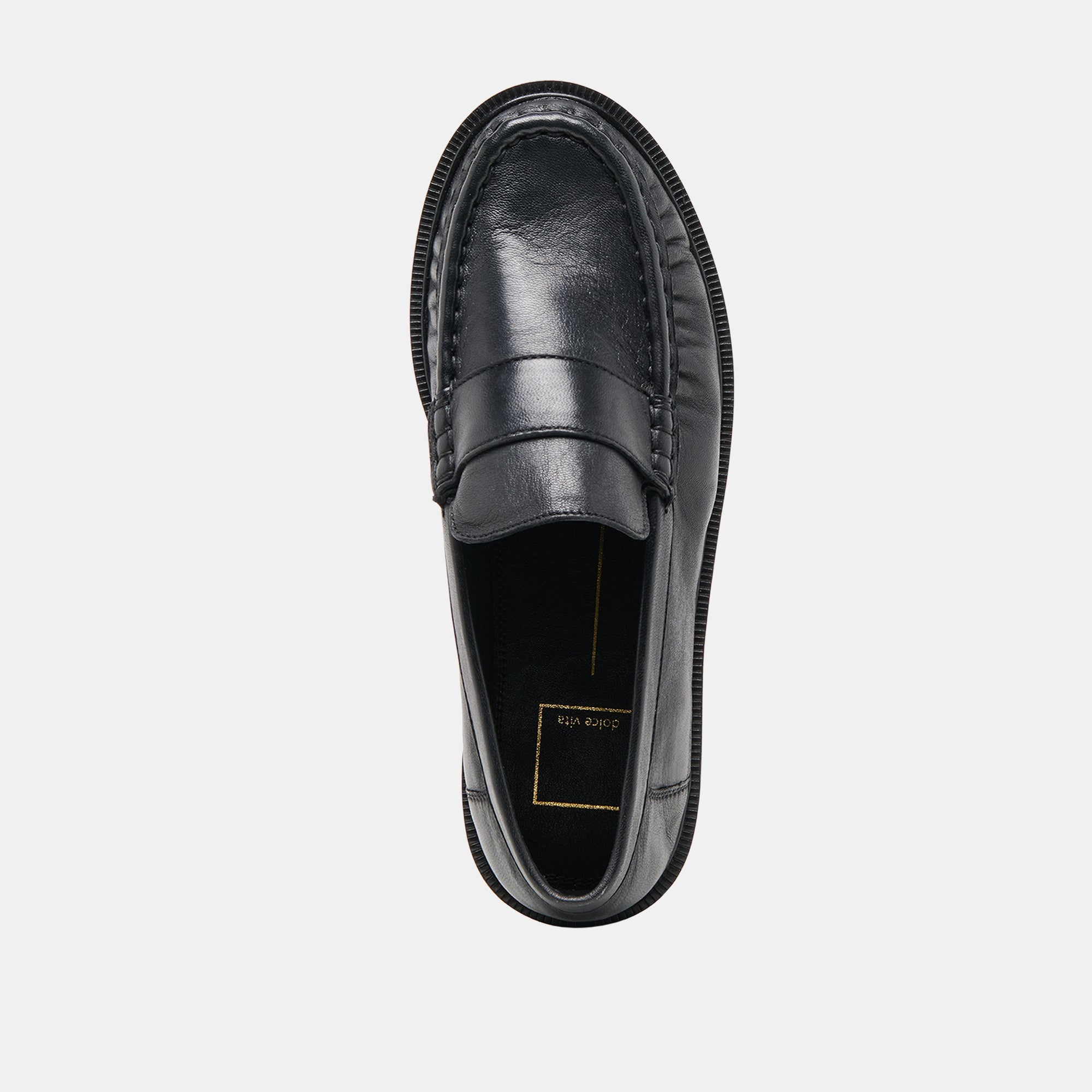 Bodi Black Leather Loafers | Women Dolce Vita
