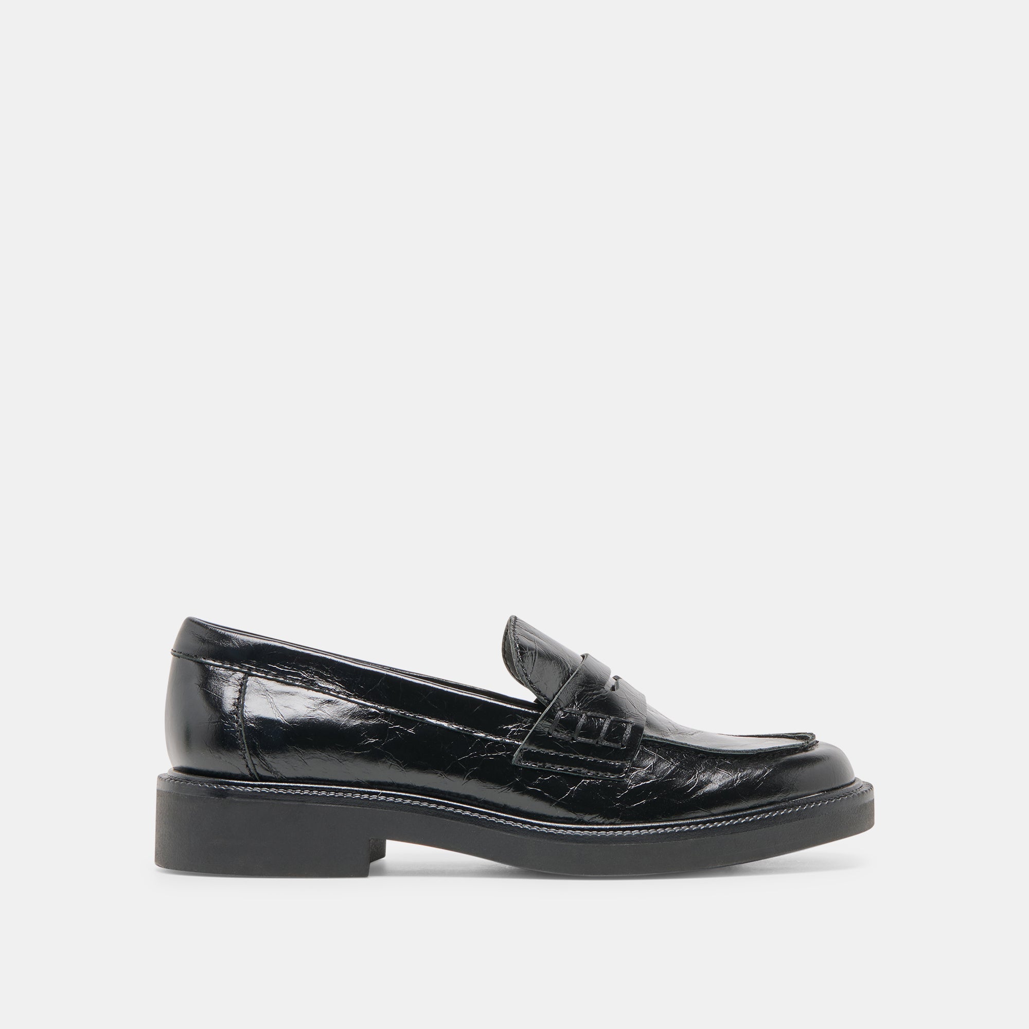 Tiggy Midnight Crinkle Patent Loafers | Dolce Vita Women