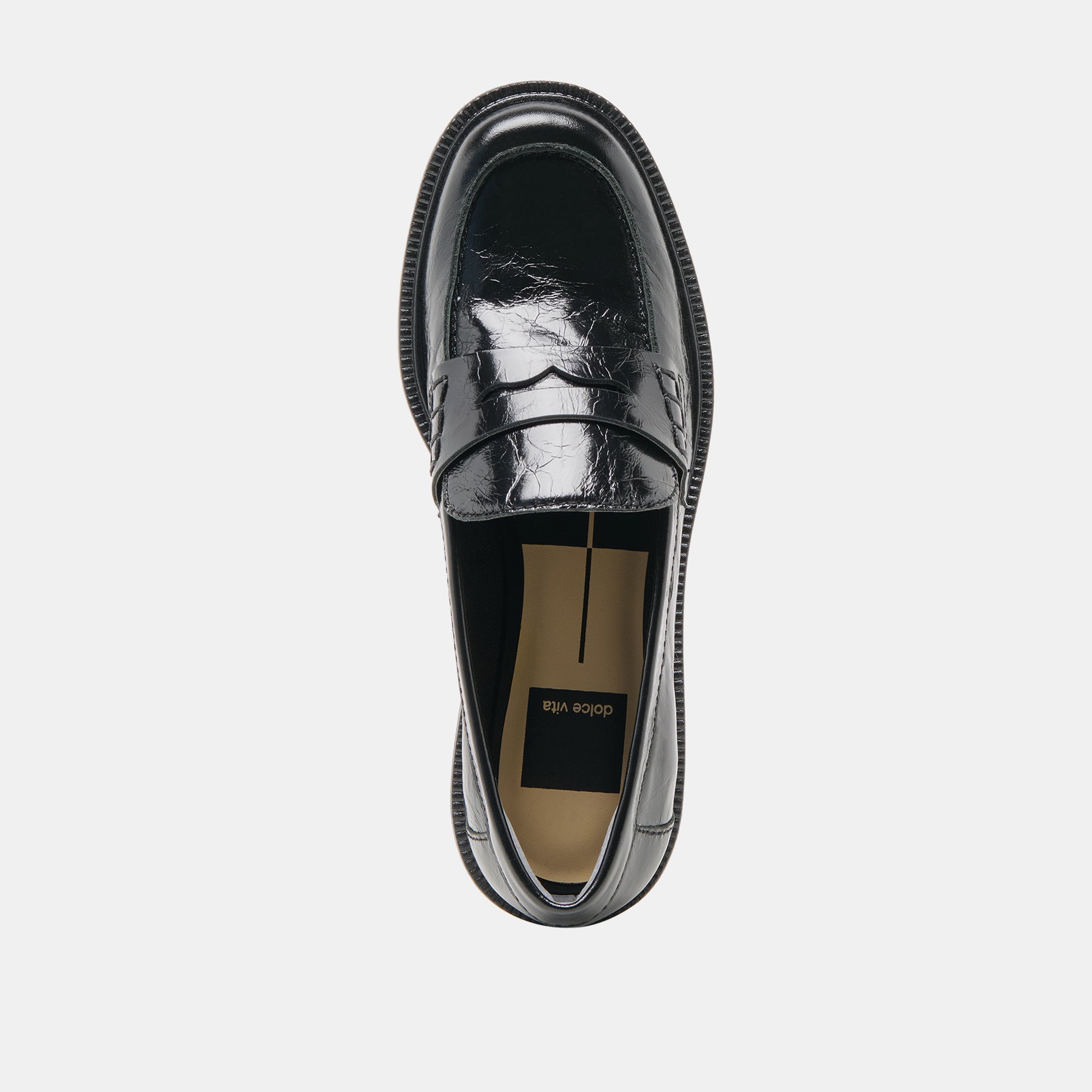 Tiggy Midnight Crinkle Patent Loafers | Dolce Vita Women
