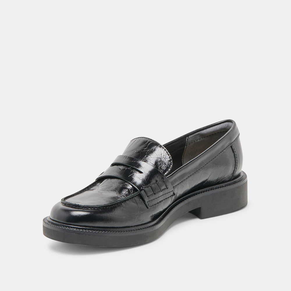 Tiggy Midnight Crinkle Patent Loafers | Dolce Vita Women