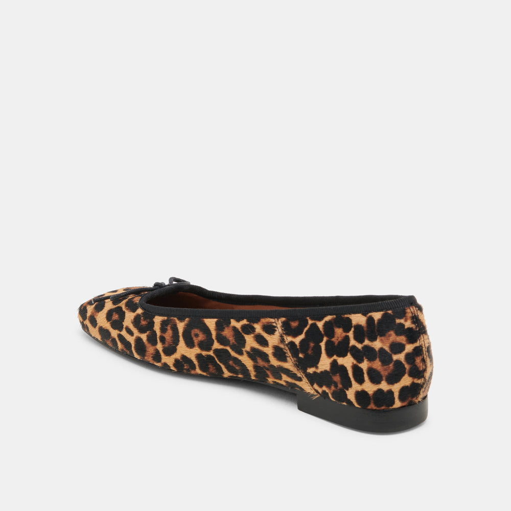Anisa Ballet Flats DK LEOPARD CALF HAIR | Women Dolce Vita
