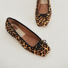 Anisa Ballet Flats DK LEOPARD CALF HAIR | Women Dolce Vita