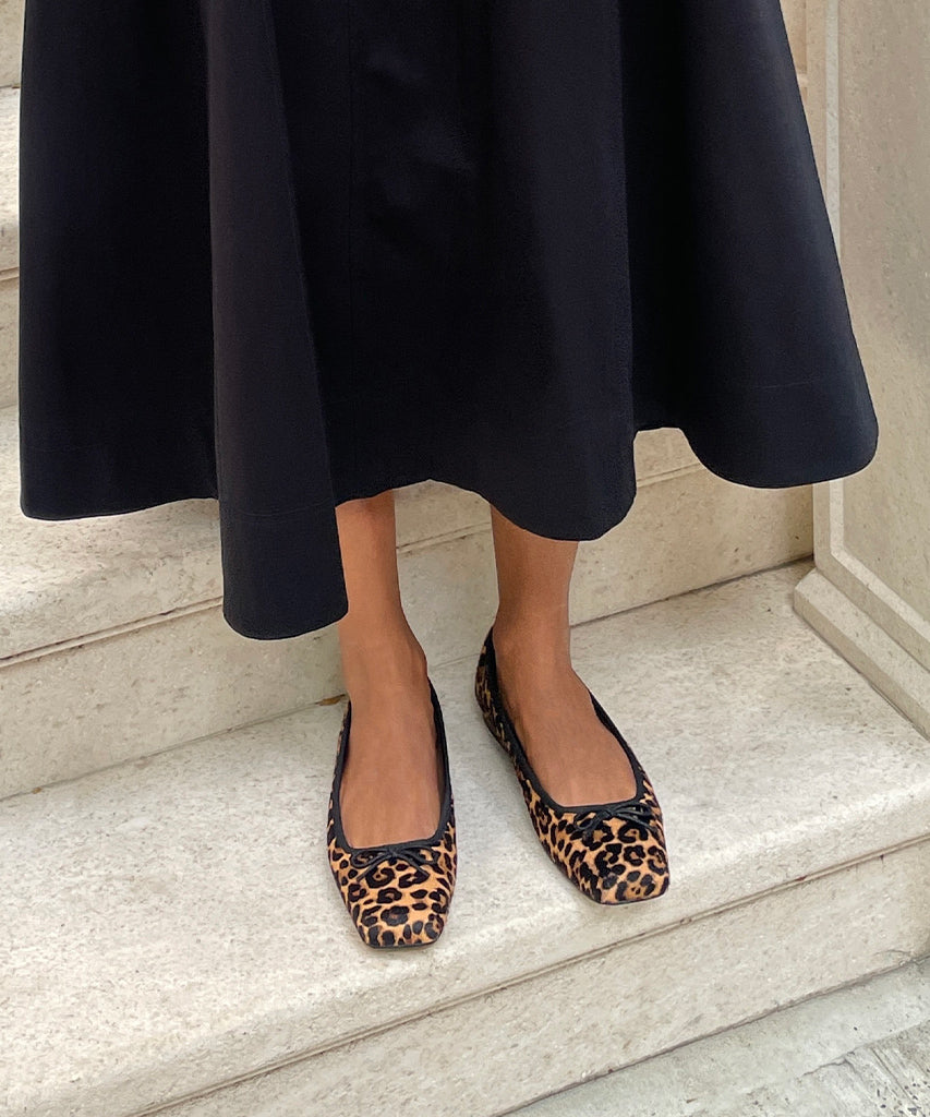 Anisa Ballet Flats DK LEOPARD CALF HAIR | Women Dolce Vita