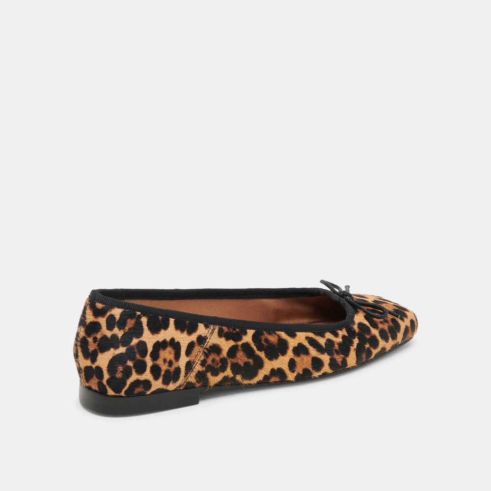 Anisa Ballet Flats DK LEOPARD CALF HAIR | Women Dolce Vita