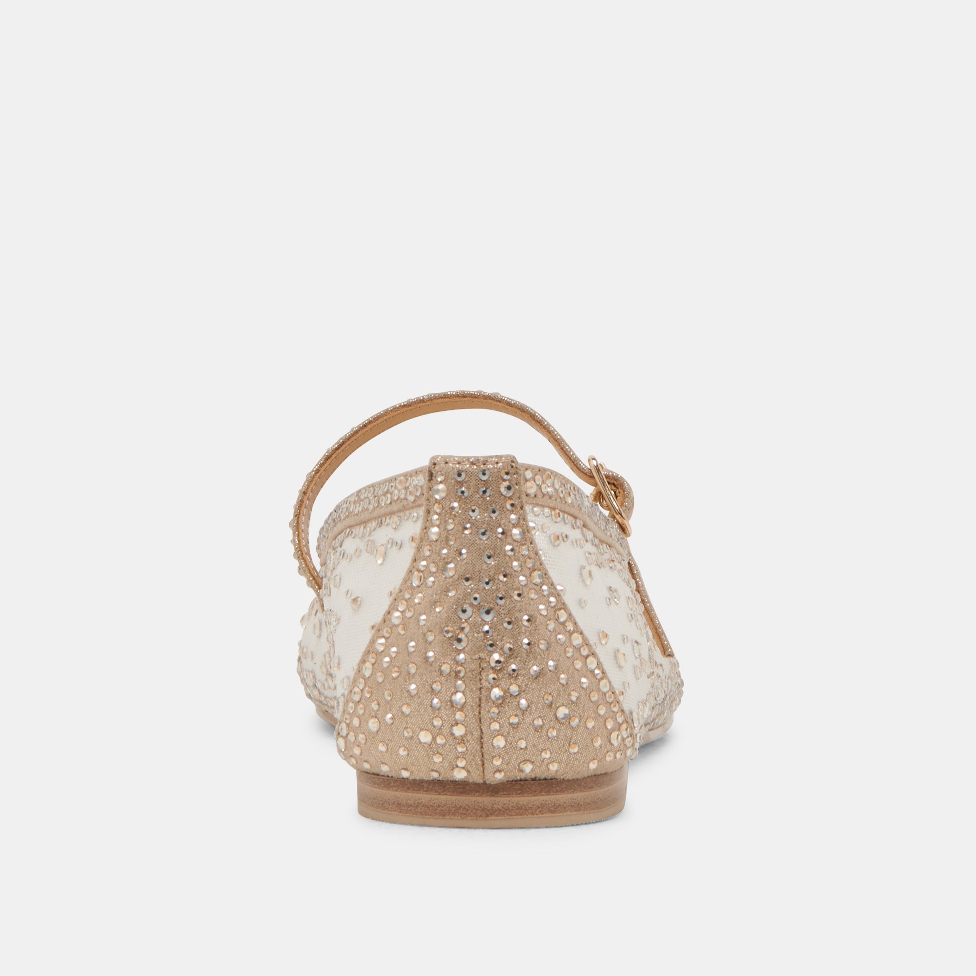 REYES CRYSTAL BALLET FLATS GOLD MESH | Women Dolce Vita