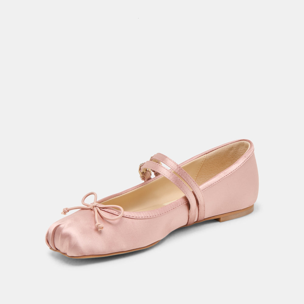 Gibsen Blush Satin Ballet Flats | Women Dolce Vita