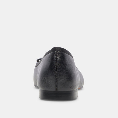 ANISA Ballet Flats Black Leather - Dolce Vita