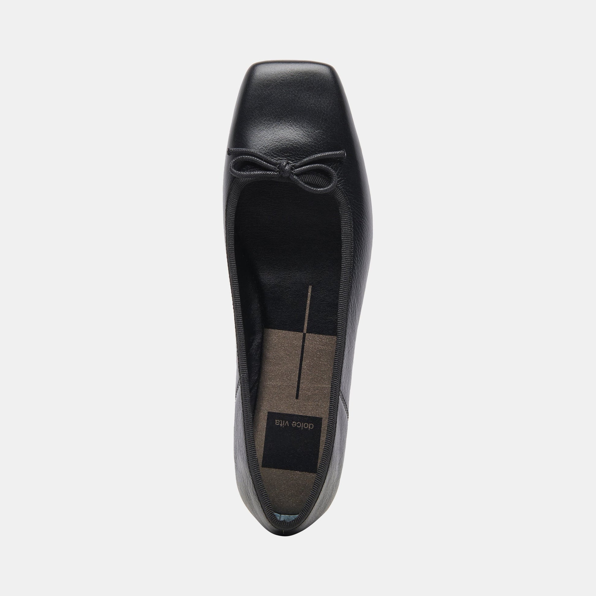 ANISA Ballet Flats Black Leather - Dolce Vita