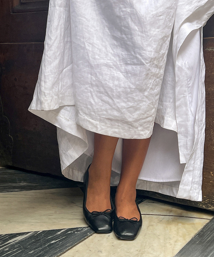 ANISA Ballet Flats Black Leather | Women Dolce Vita