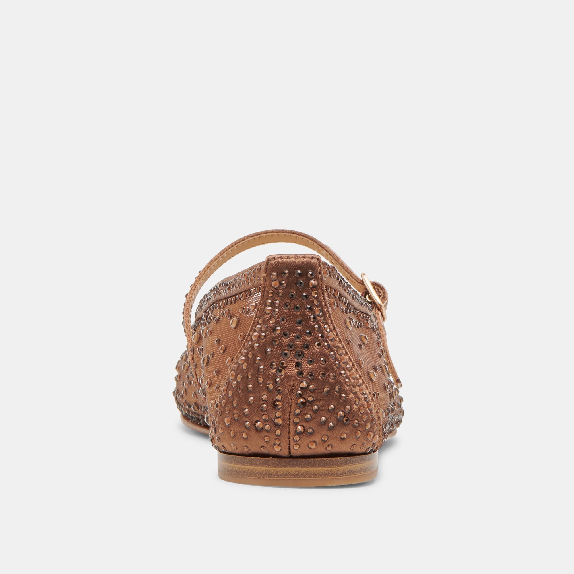 REYES CRYSTAL BALLET FLATS MID BROWN MESH | Dolce Vita Women