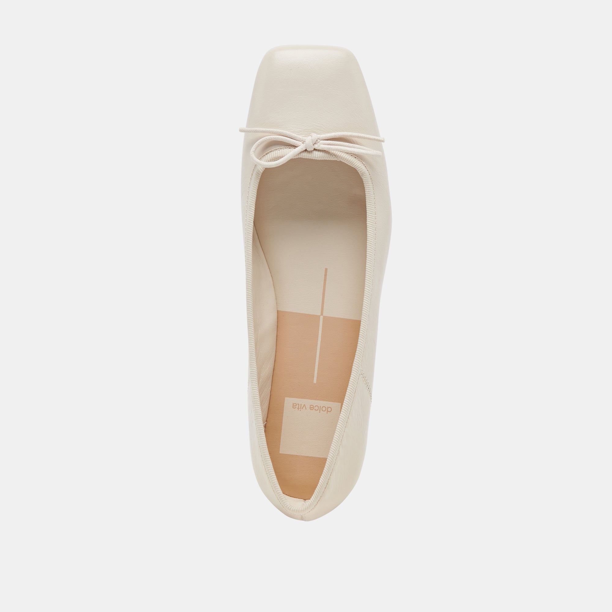 Anisa Ballet Flats CREME CRINKLE PATENT | Women Dolce Vita