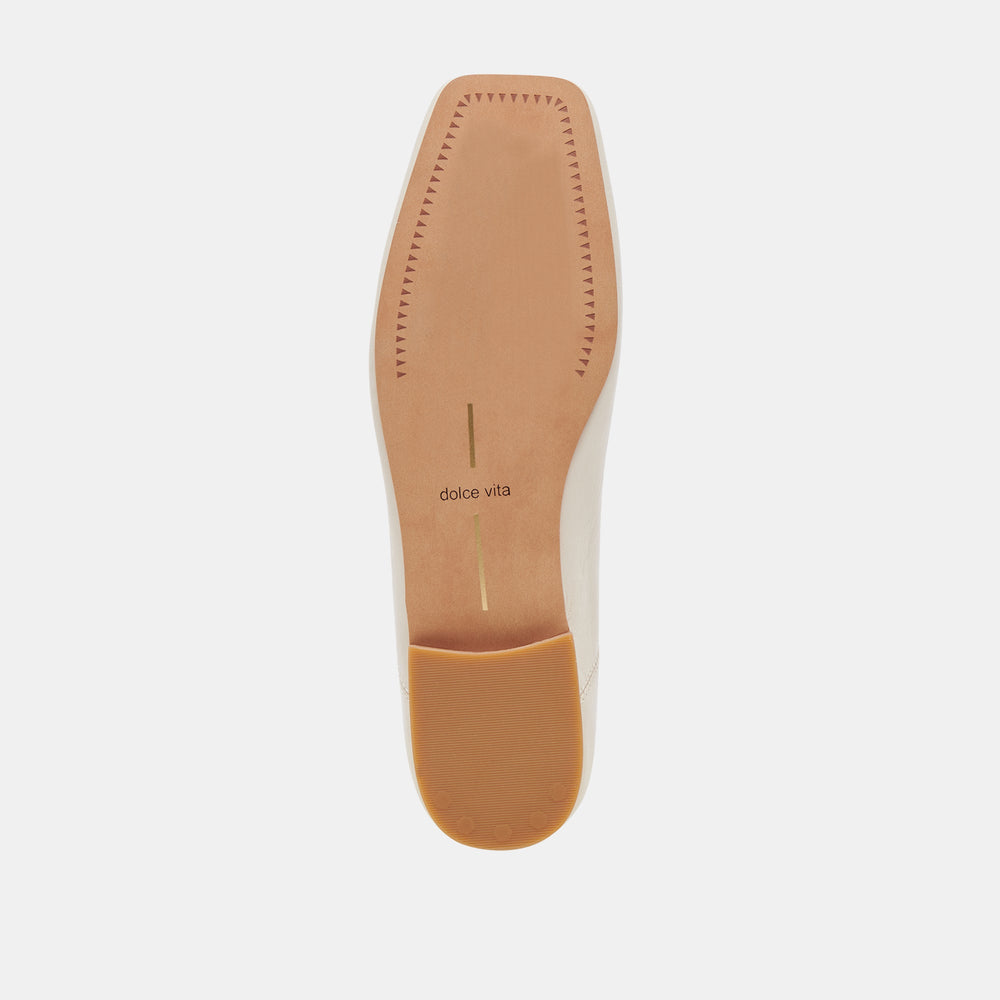 Anisa Ballet Flats CREME CRINKLE PATENT | Women Dolce Vita