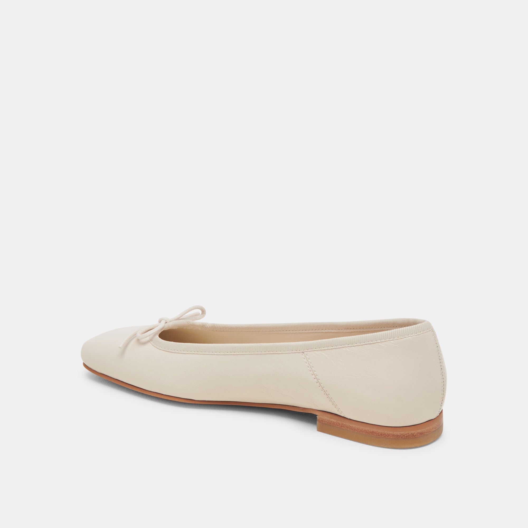 Anisa Ballet Flats CREME CRINKLE PATENT | Women Dolce Vita