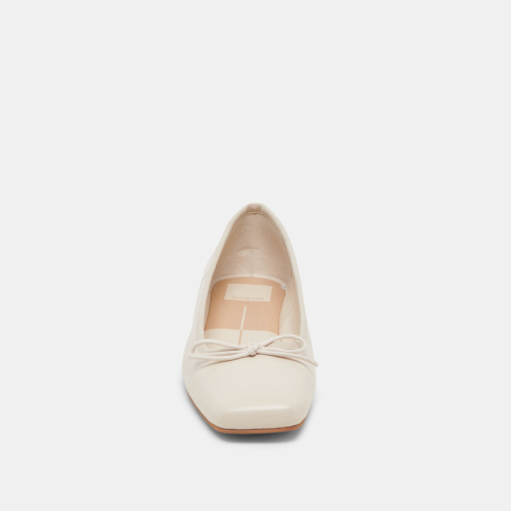 Anisa Ballet Flats CREME CRINKLE PATENT | Women Dolce Vita