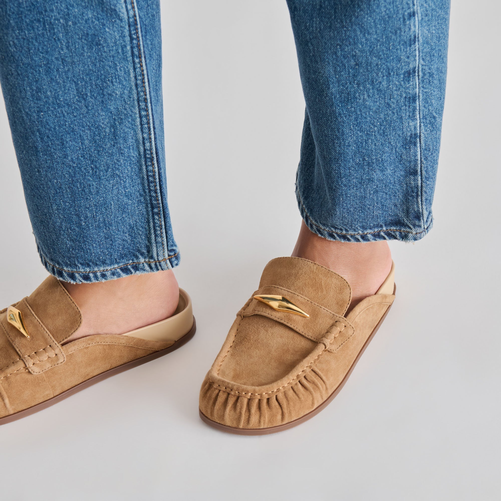 Jodero Lt Brown Suede Flats | Dolce Vita Women