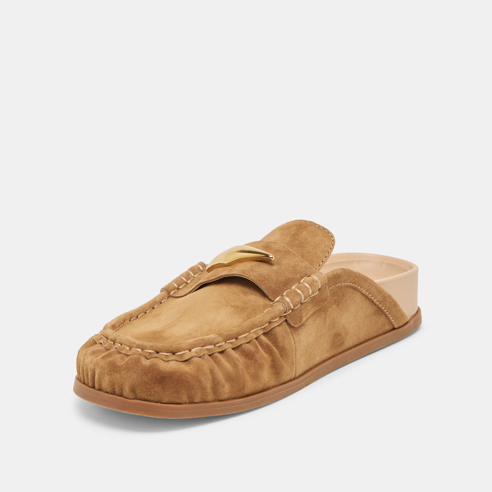 Jodero Lt Brown Suede Flats | Dolce Vita Women