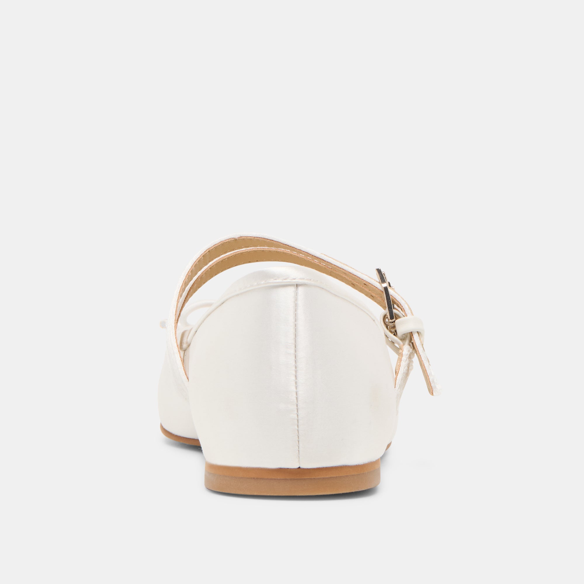 Gibsen True White Satin Ballet Flats | Dolce Vita Women