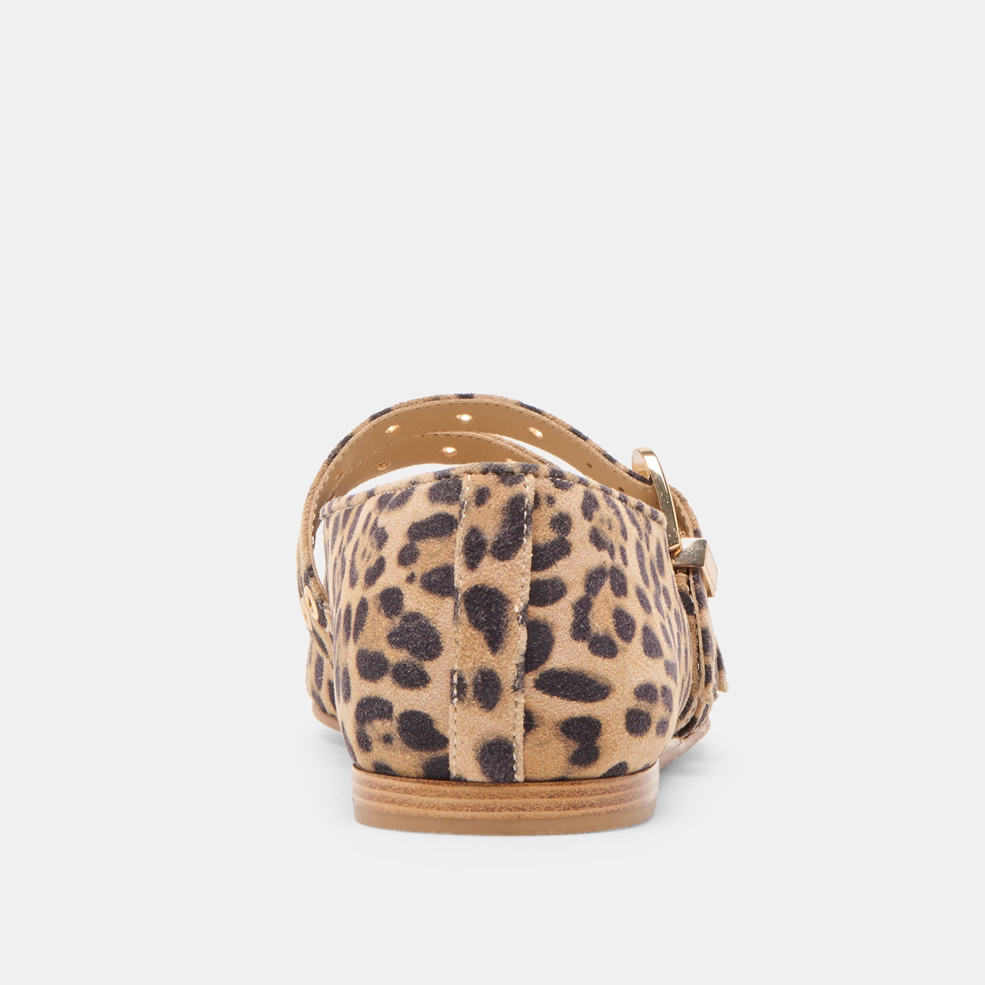 Baylee Grommet Dk Leopard Printed Suede Ballet Flats | Dolce Vita Women