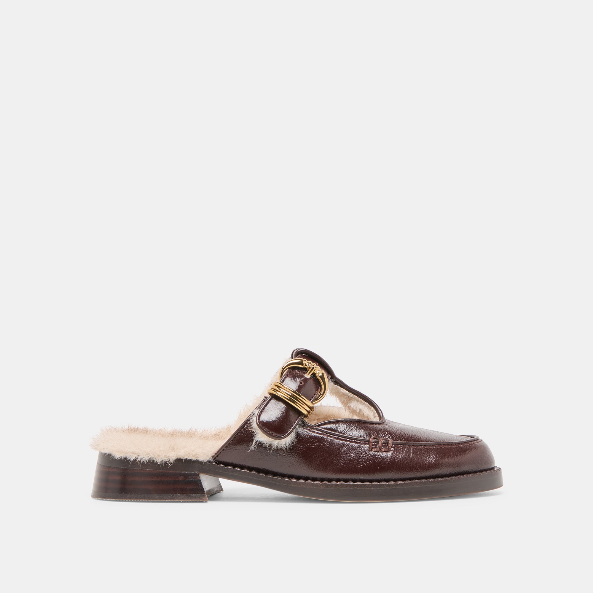 Harlah Plush Chocolate Leather Flats | Dolce Vita Women