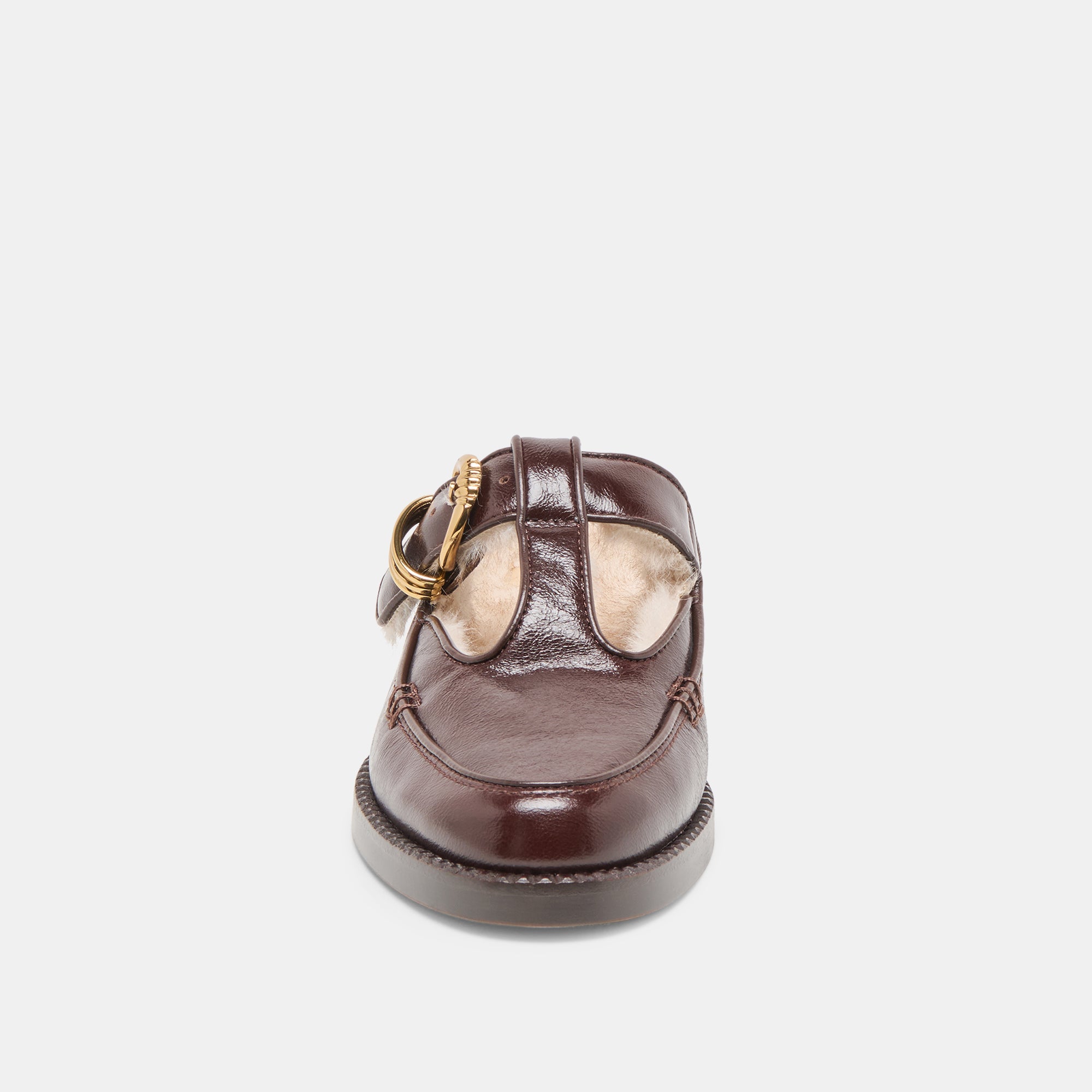 Harlah Plush Chocolate Leather Flats | Dolce Vita Women