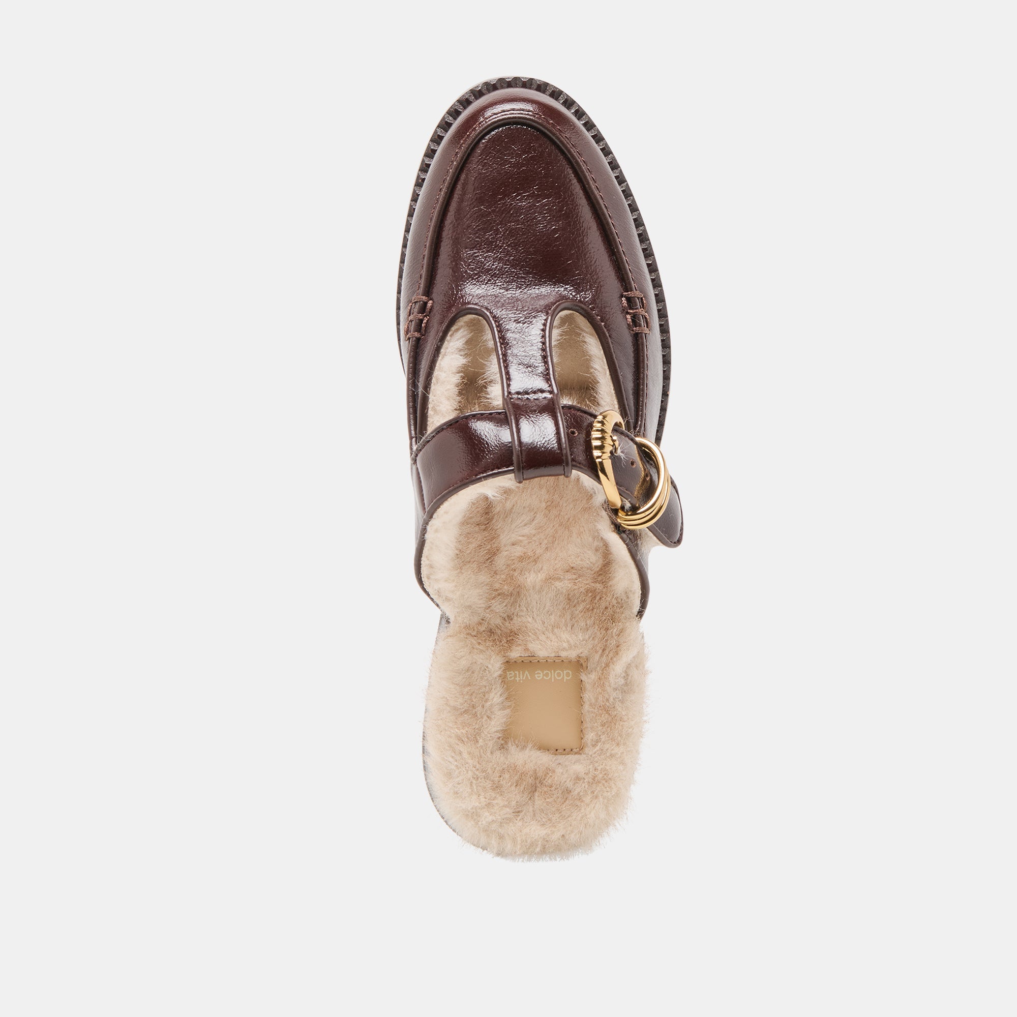 Harlah Plush Chocolate Leather Flats | Dolce Vita Women