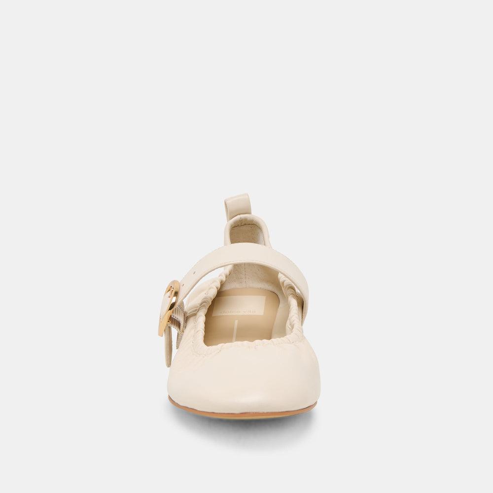 Caely Bone Leather Ballet Flats | Dolce Vita Women