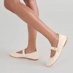 Caely Bone Leather Ballet Flats | Dolce Vita Women
