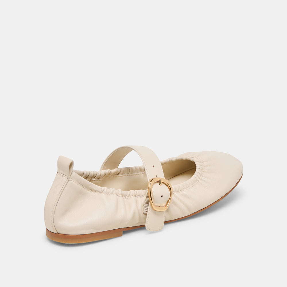 Caely Bone Leather Ballet Flats | Dolce Vita Women