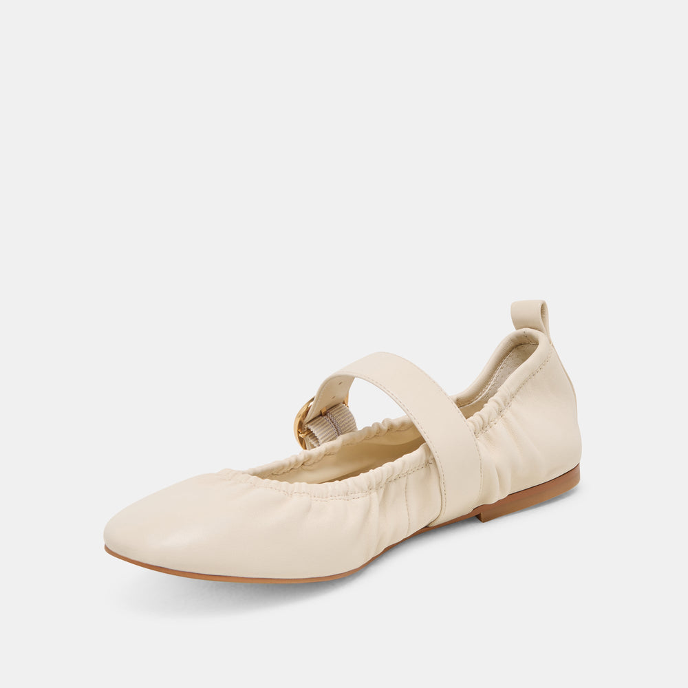 Caely Bone Leather Ballet Flats | Dolce Vita Women