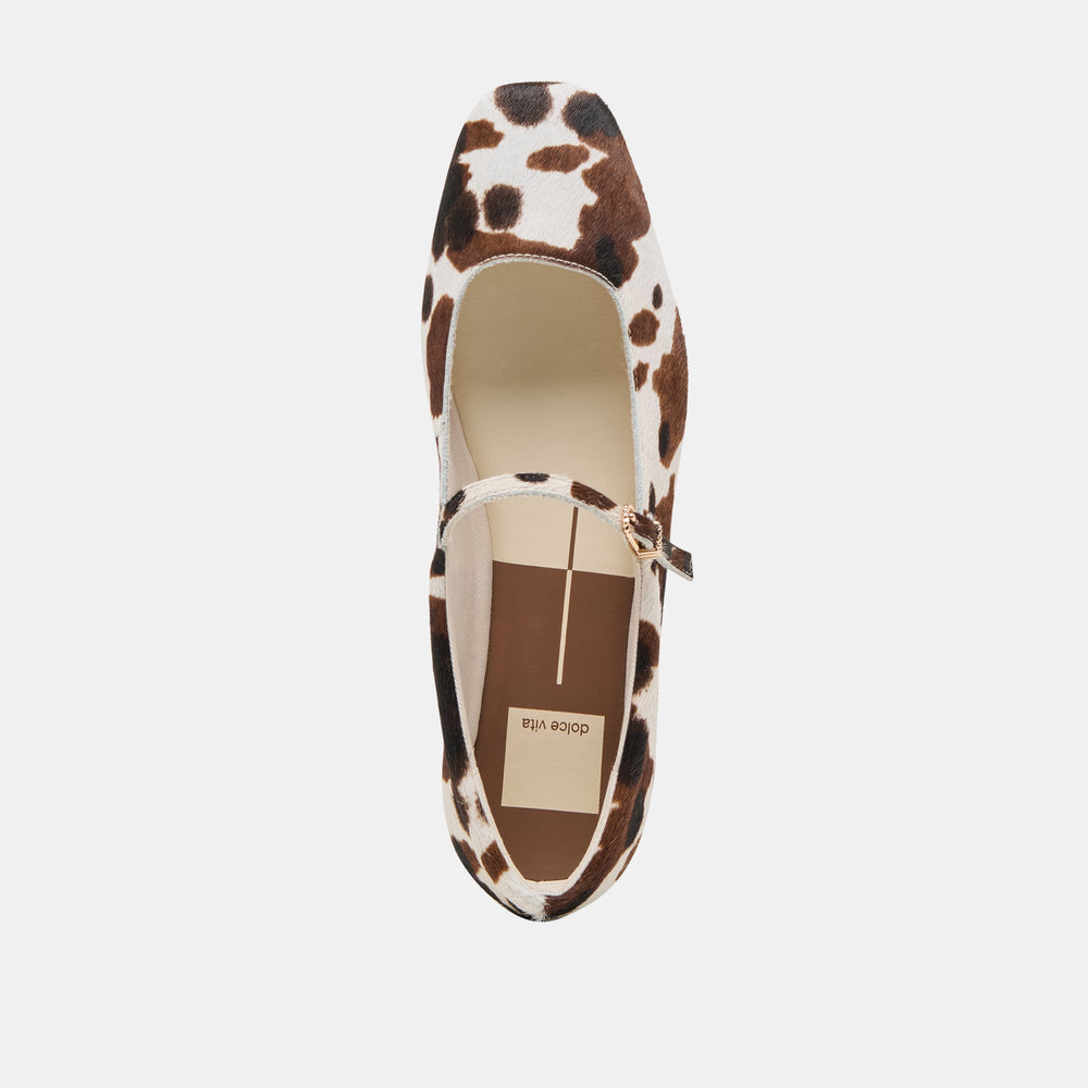 Reyes Cocoa Taurus Calf Hair Ballet Flats | Dolce Vita Women