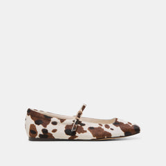 Reyes Cocoa Taurus Calf Hair Ballet Flats | Dolce Vita Women