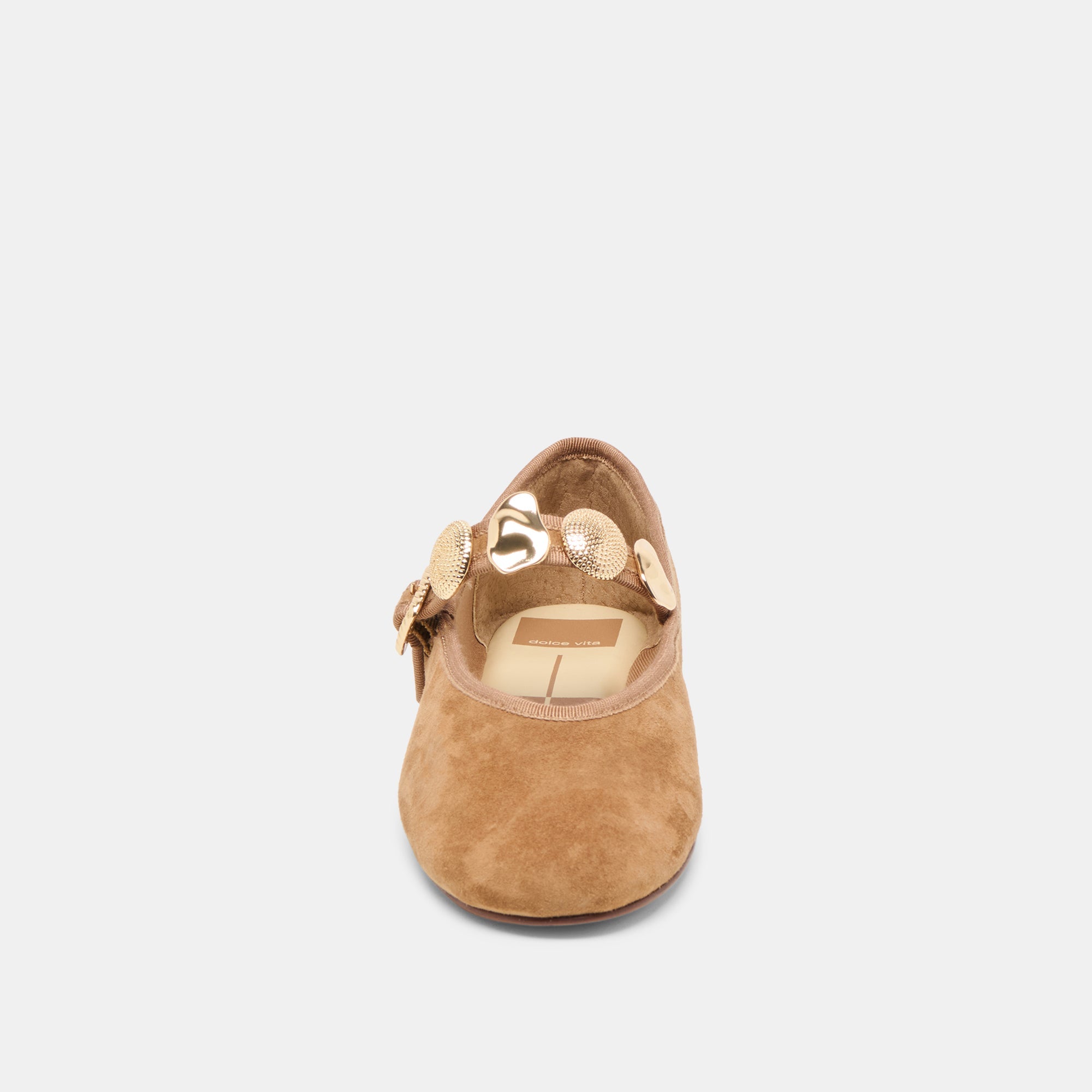 Relan Lt Brown Suede Ballet Flats | Dolce Vita Women