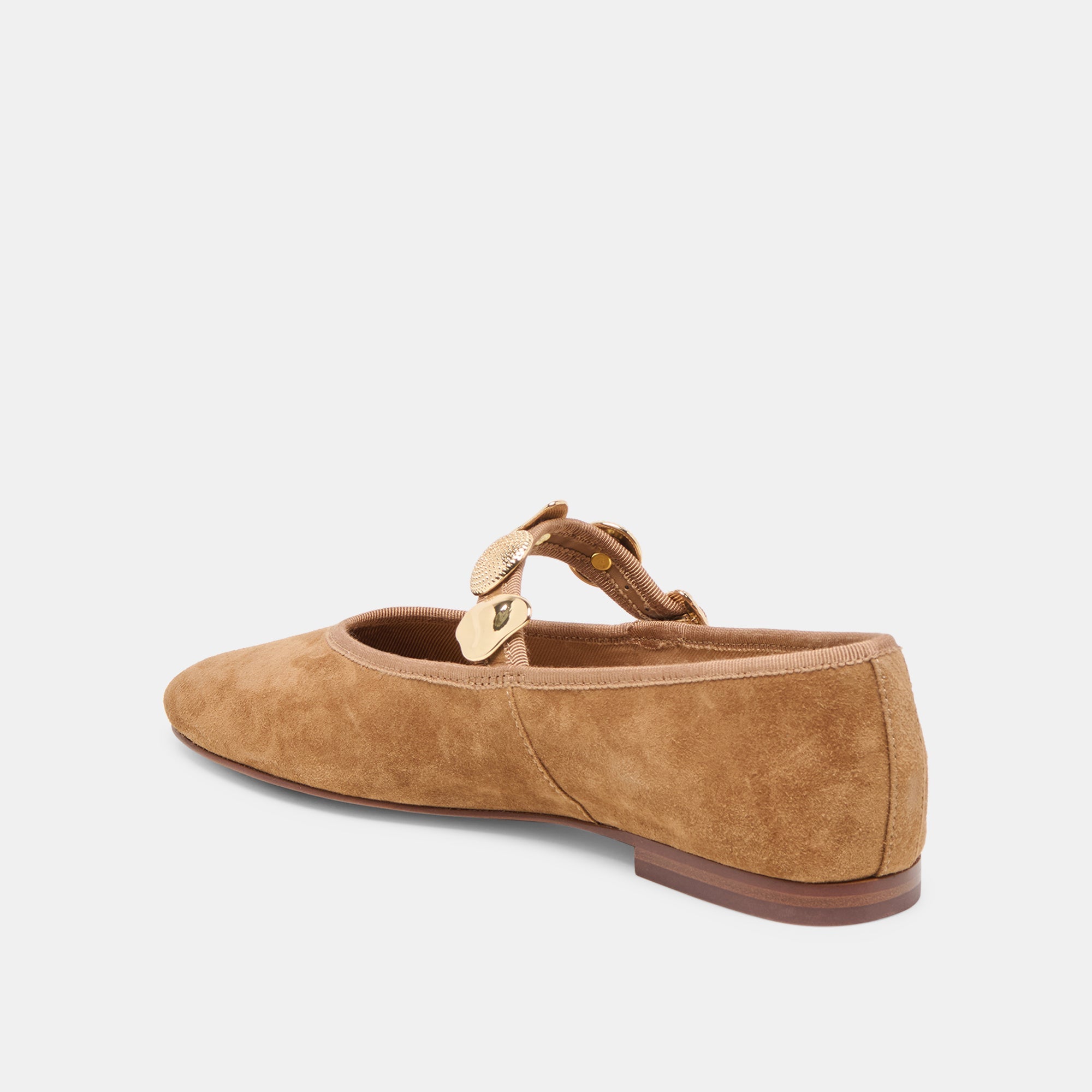 Relan Lt Brown Suede Ballet Flats | Dolce Vita Women