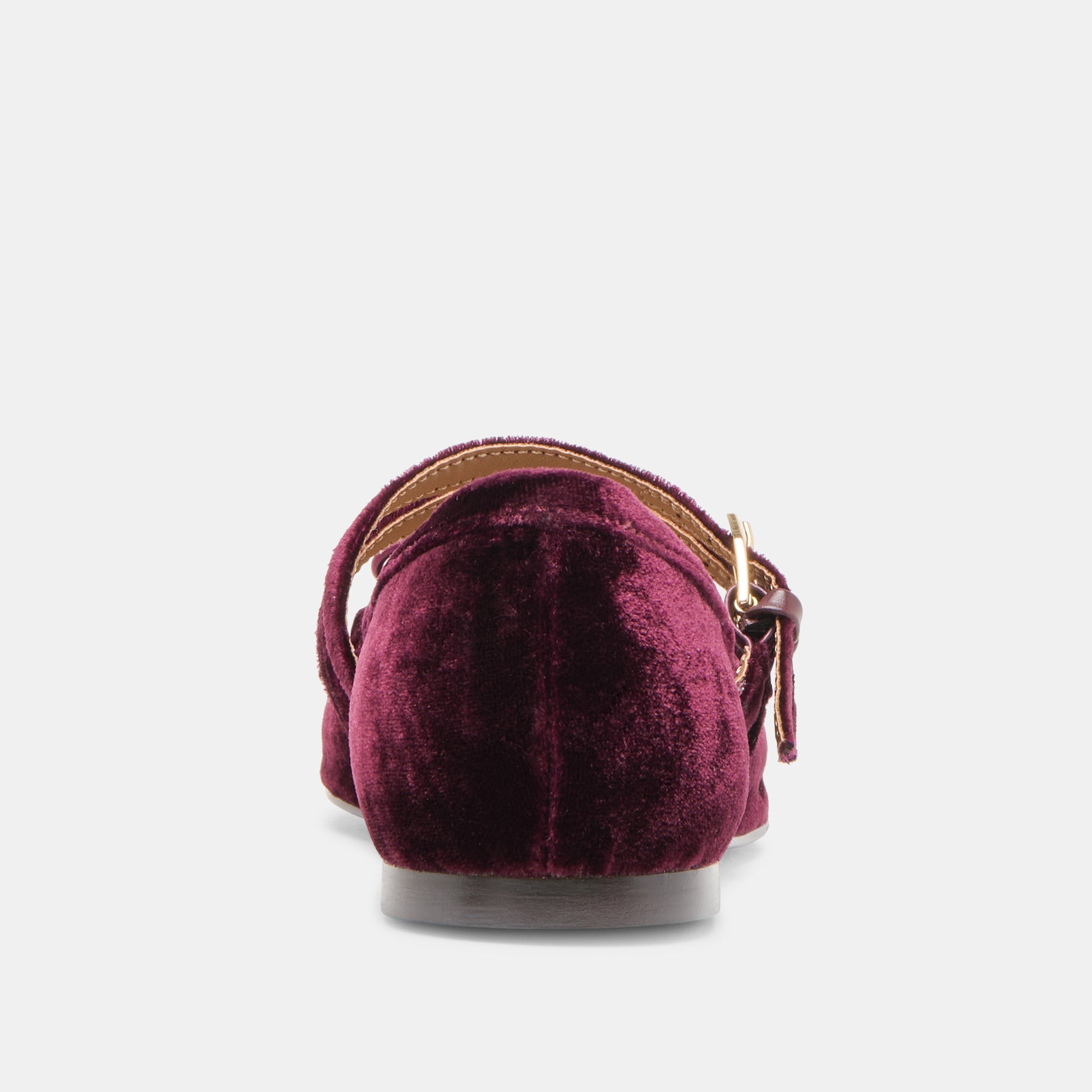 Gibsen Burgundy Velvet Ballet Flats | Women Dolce Vita