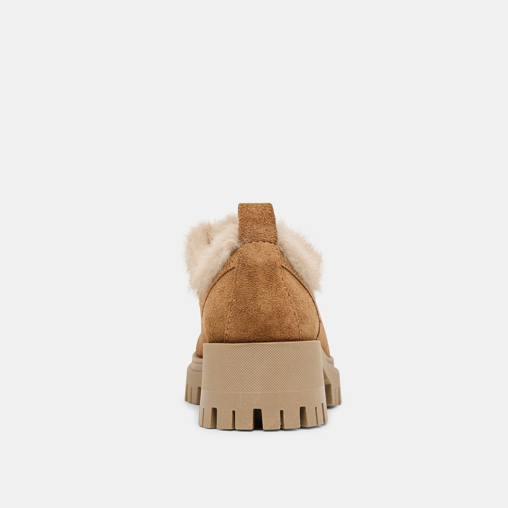 Milza Plush Lt Brown Suede Loafers | Dolce Vita Women