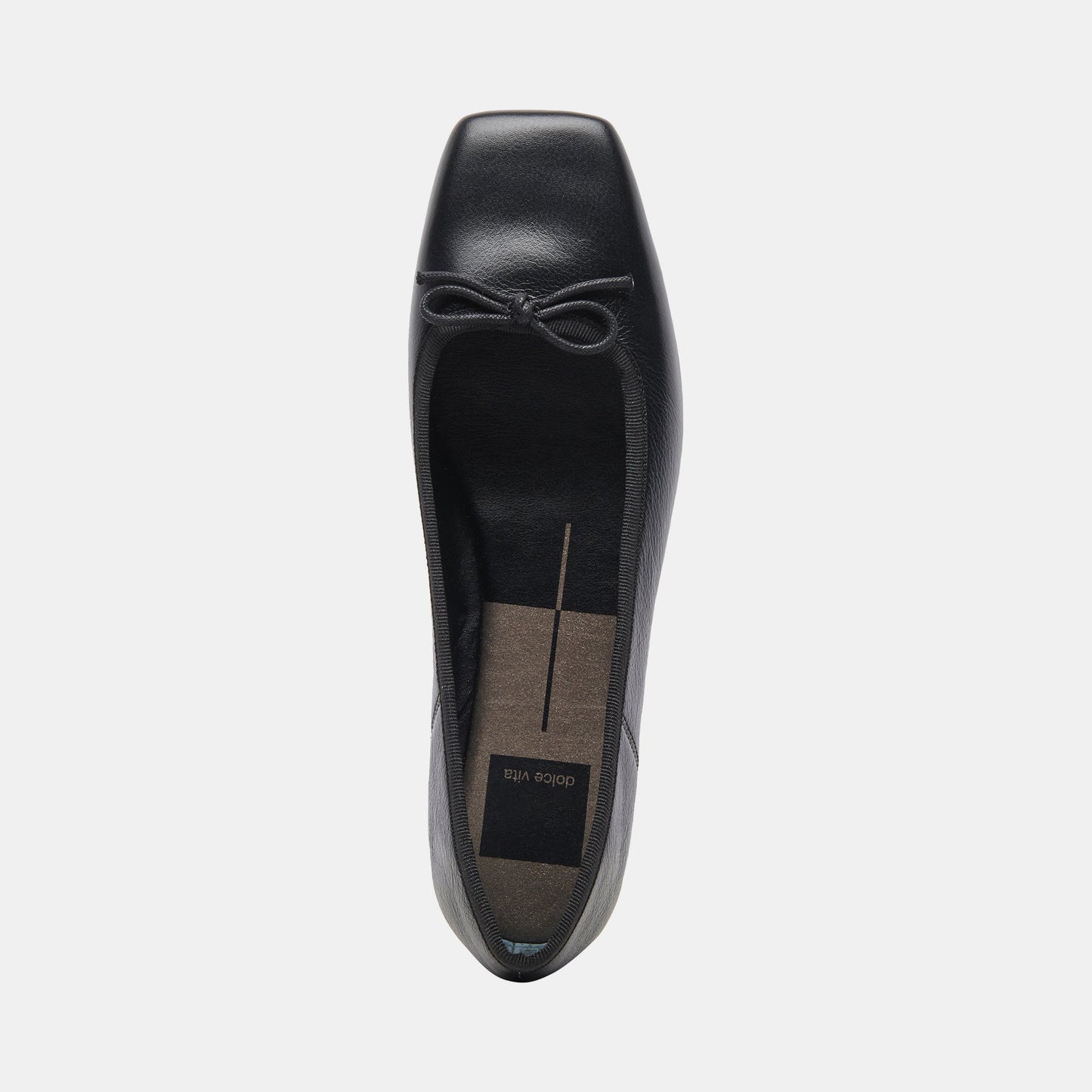 ANISA Wide Black Leather Ballet Flats - Dolce Vita