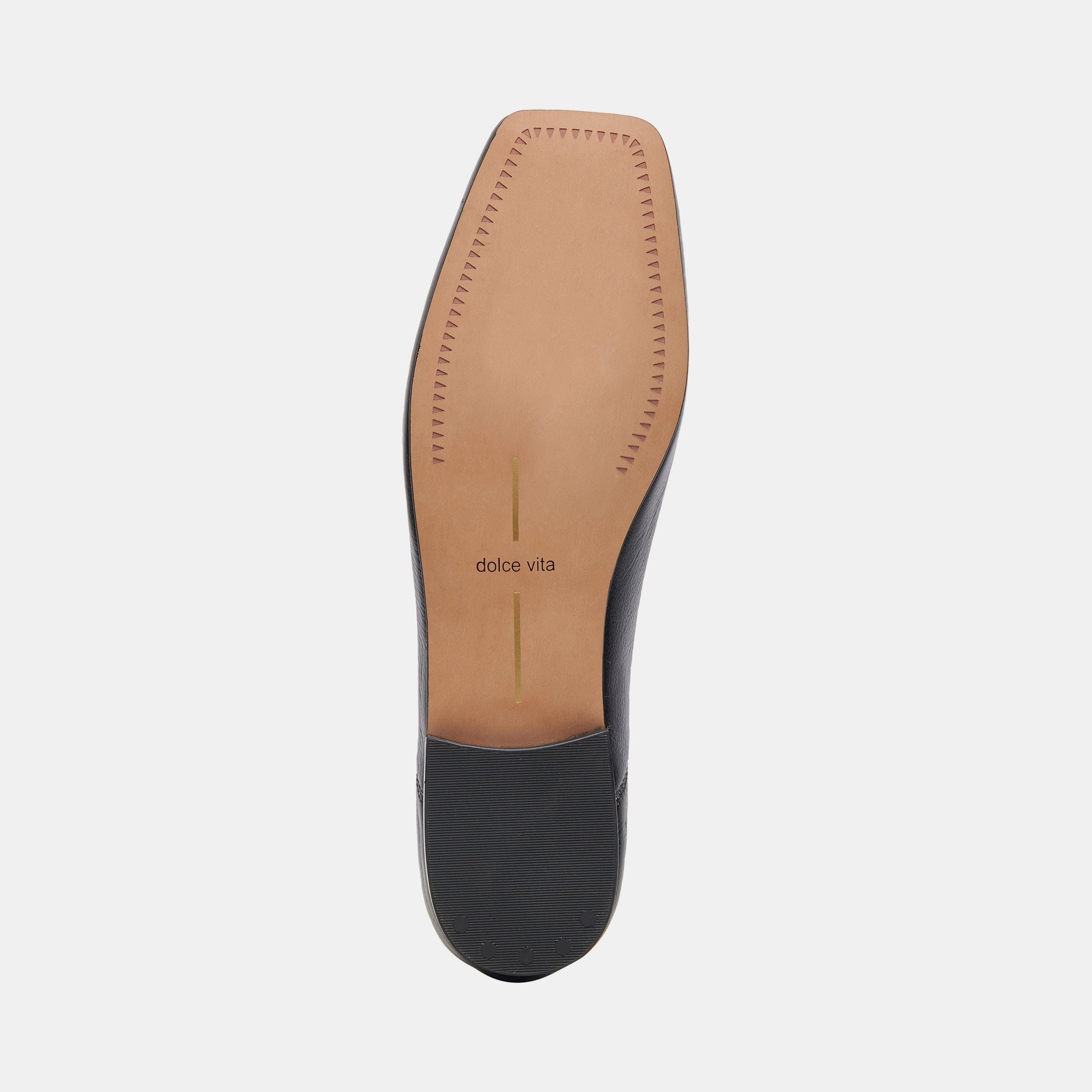 ANISA Wide Black Leather Ballet Flats | Women Dolce Vita
