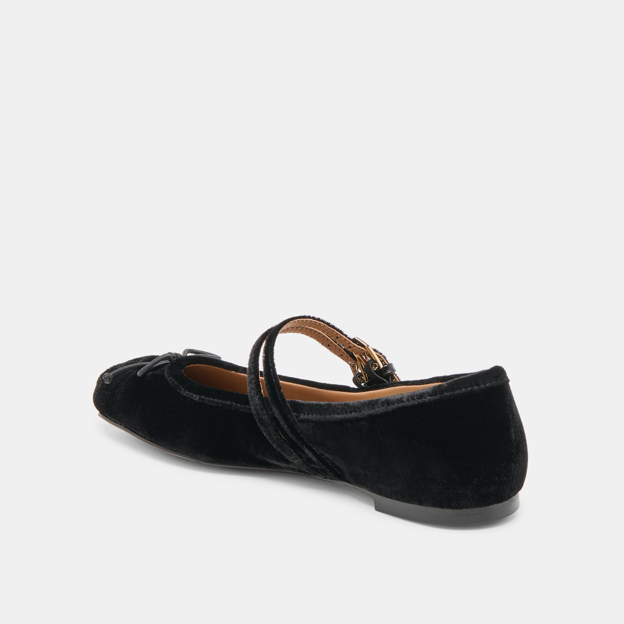 Gibsen Nero Velvet Ballet Flats | Dolce Vita Women