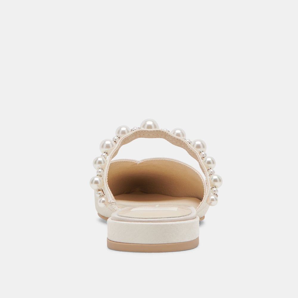 KANIKA PEARL FLATS VANILLA PEARLS | Women Dolce Vita