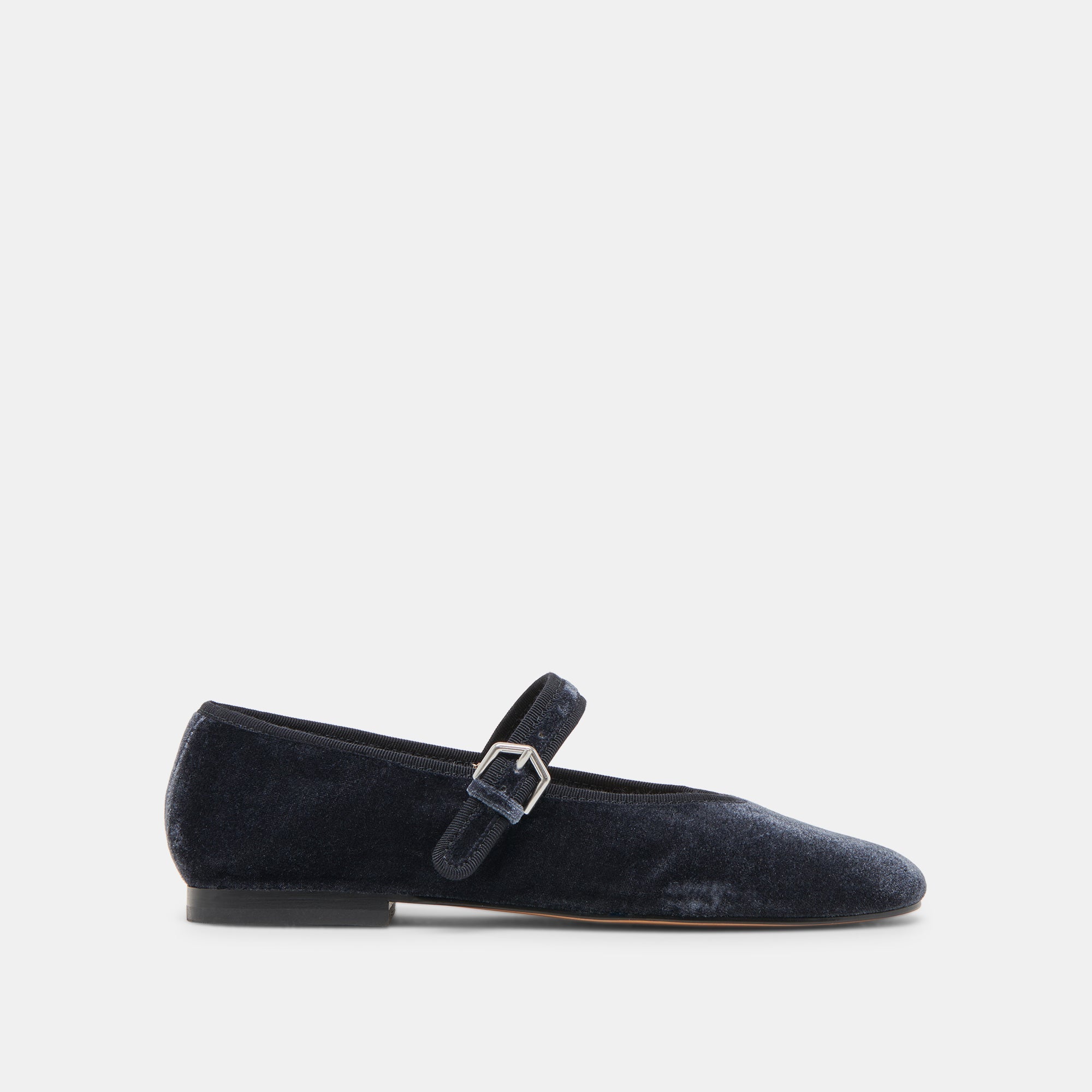 ROSLYN BALLET FLATS DUSTY BLUE VELVET | Women Dolce Vita