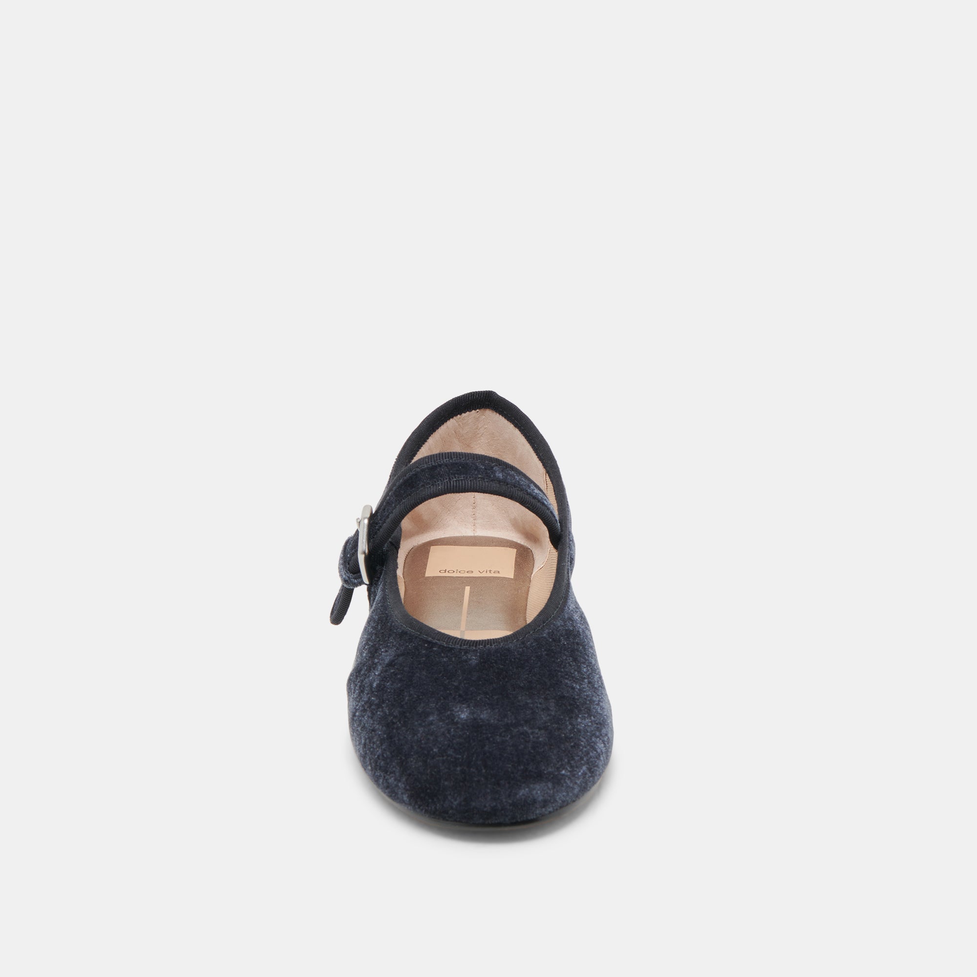 ROSLYN BALLET FLATS DUSTY BLUE VELVET | Women Dolce Vita