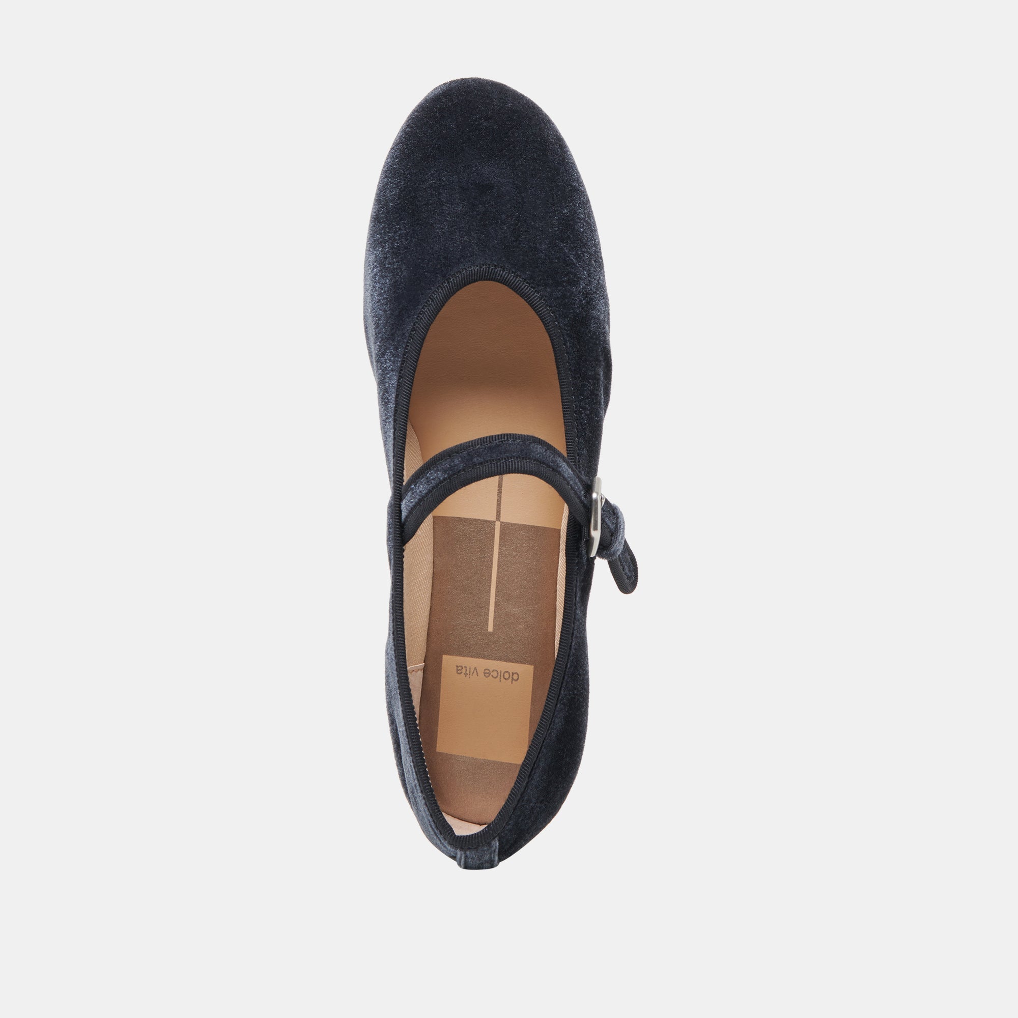 ROSLYN BALLET FLATS DUSTY BLUE VELVET | Women Dolce Vita