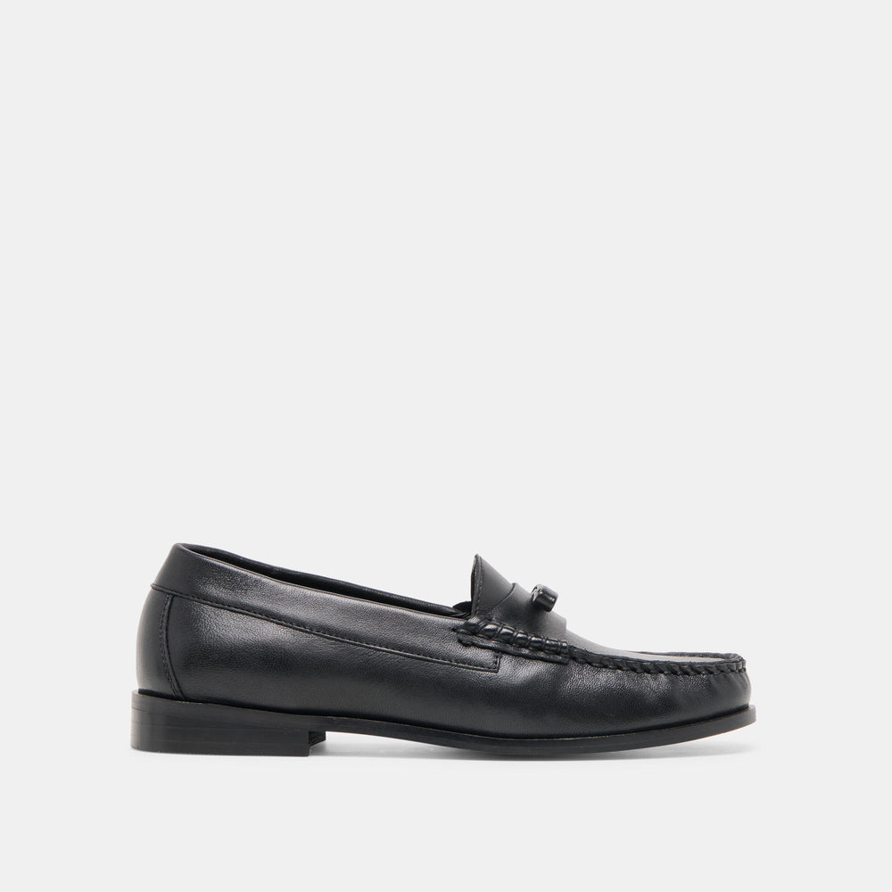 Barney Black Leather Loafers | Dolce Vita Women