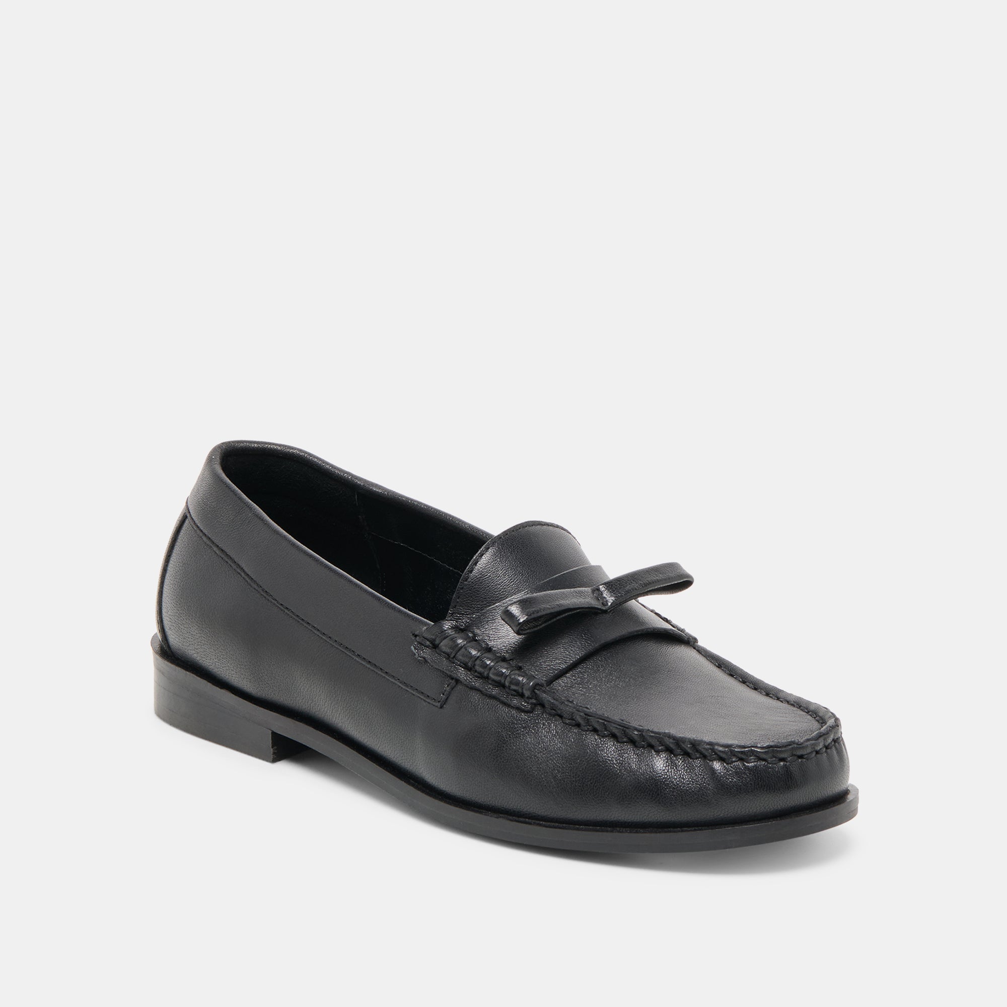 Barney Black Leather Loafers | Dolce Vita Women