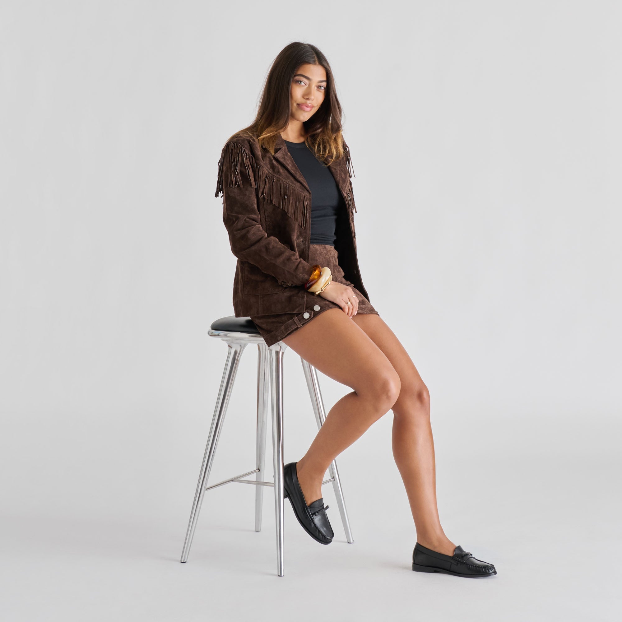 Barney Black Leather Loafers | Dolce Vita Women