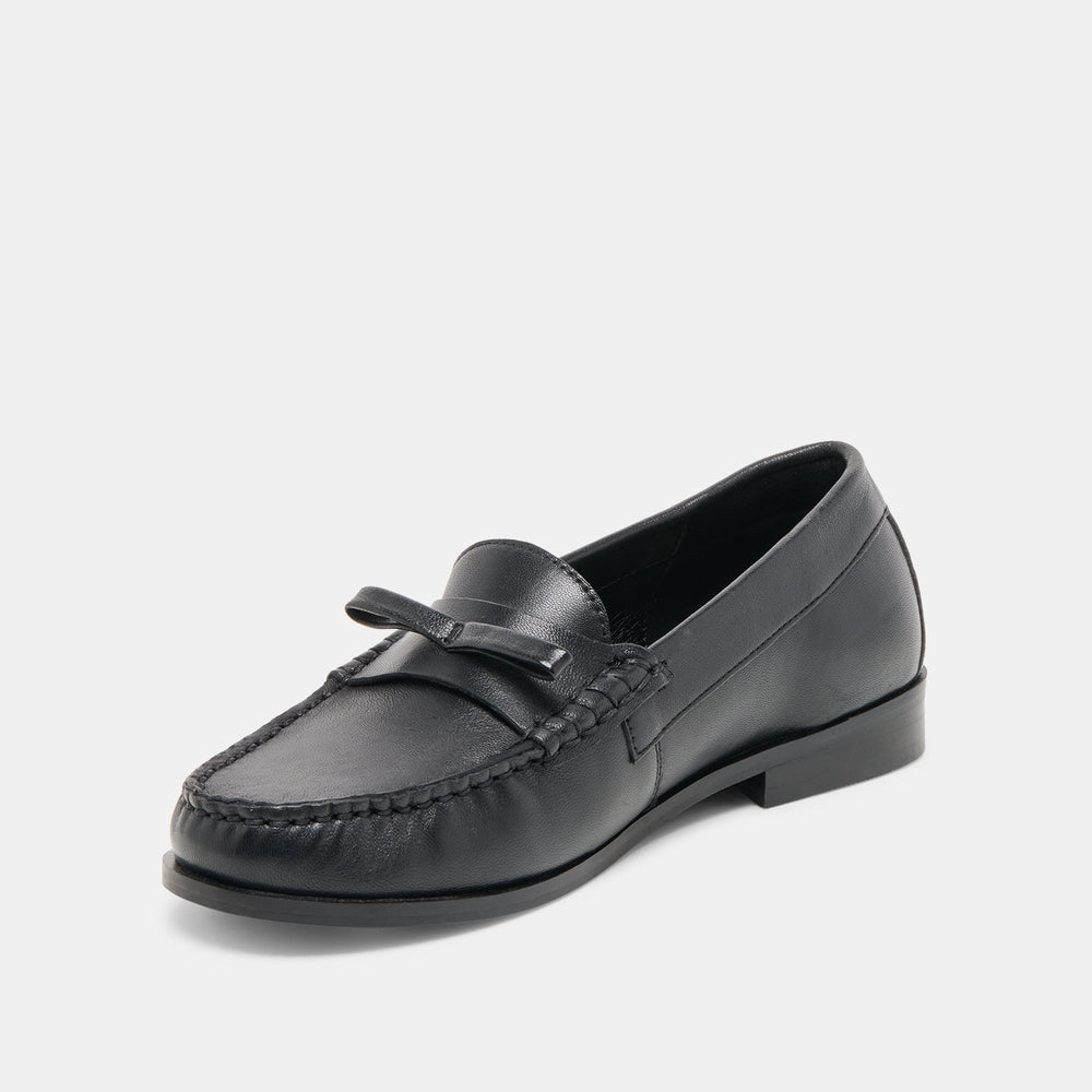 Barney Black Leather Loafers | Dolce Vita Women
