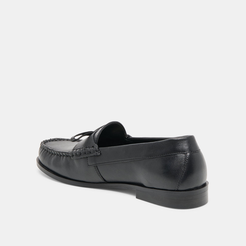 Barney Black Leather Loafers | Dolce Vita Women