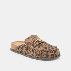 Jodero Brown Leopard Printed Suede Flats | Women Dolce Vita