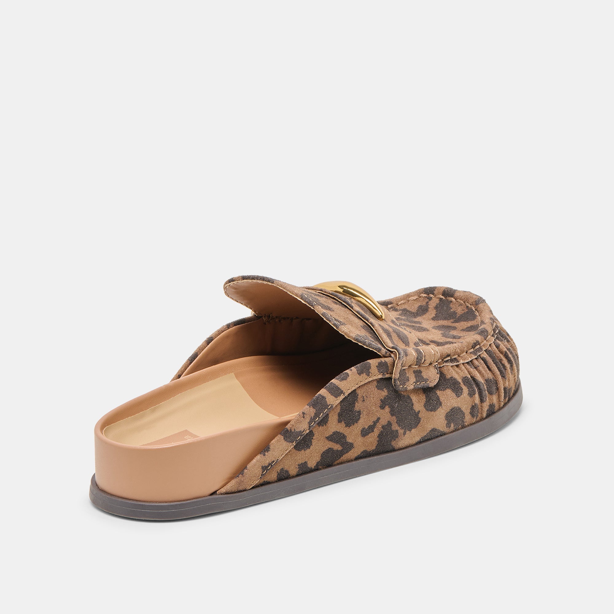 Jodero Brown Leopard Printed Suede Flats | Women Dolce Vita